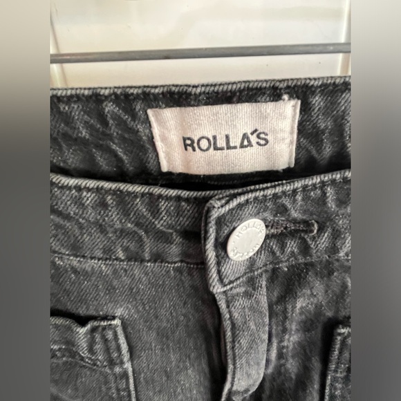 ROLLA’S Low Rise Sailor Flare Jeans Black size 32 Free People - Picture 5 of 9